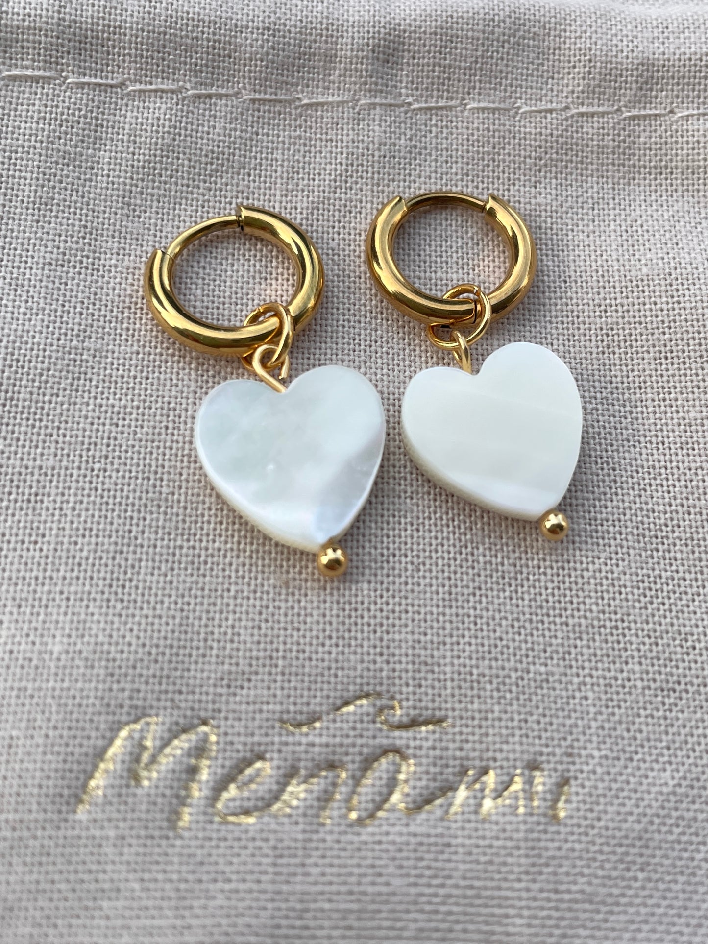 Shelly Heart Hoops