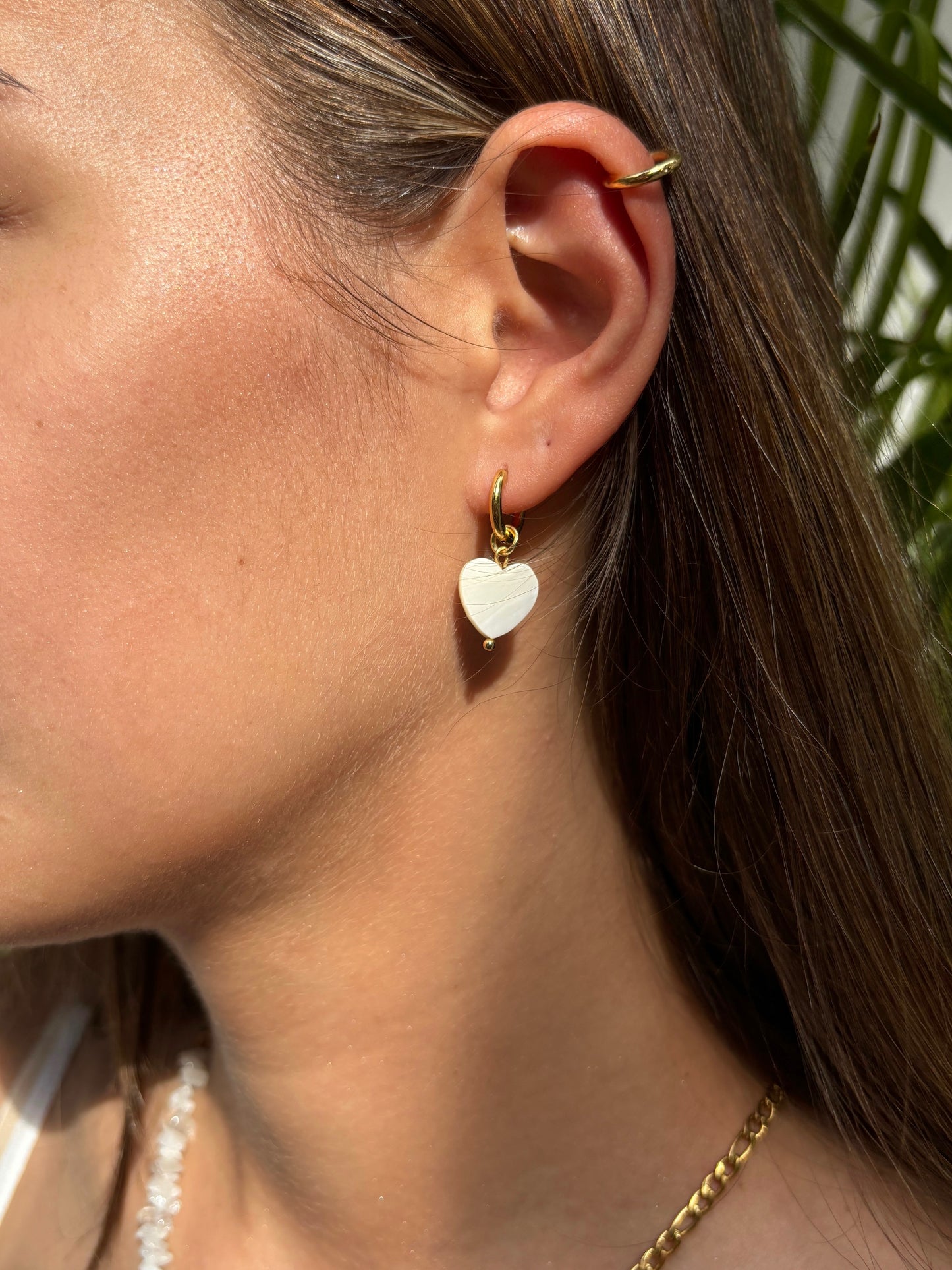 Shelly Heart Hoops