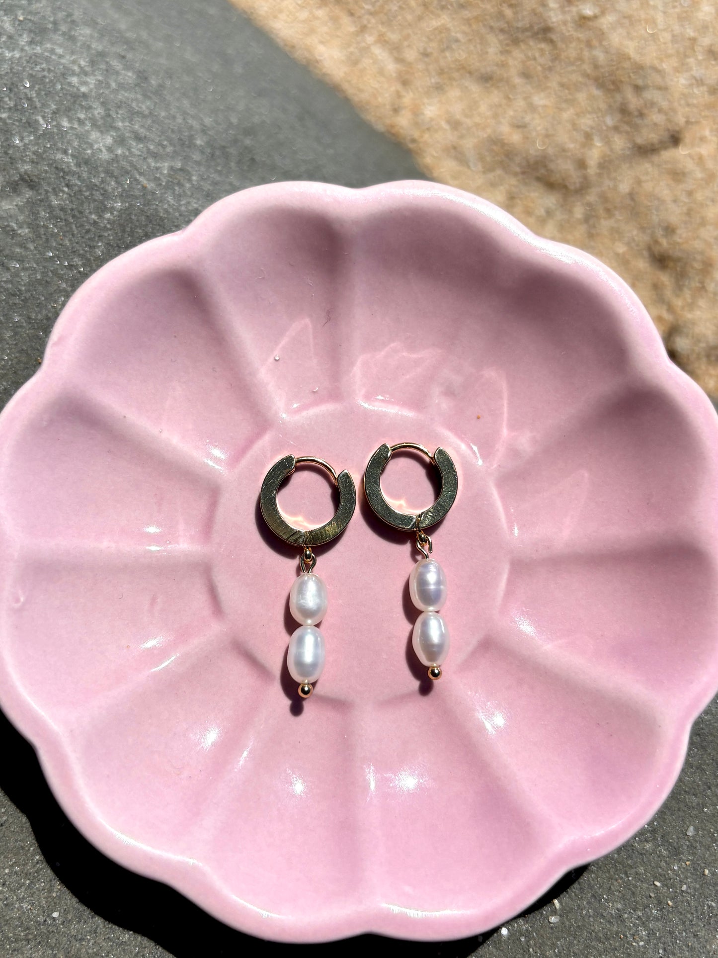 Clear Pearl Ohrringe