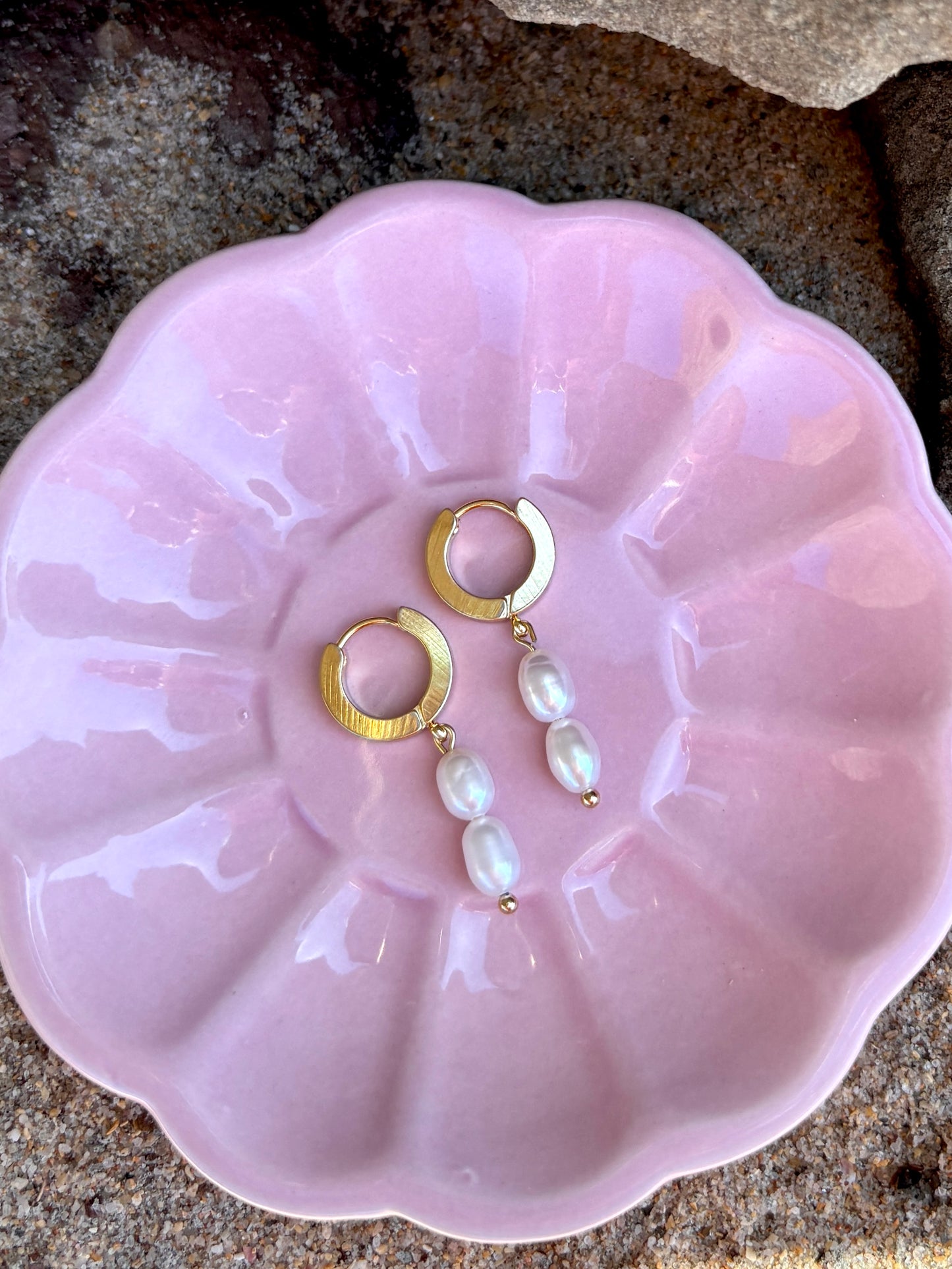 Clear Pearl Ohrringe