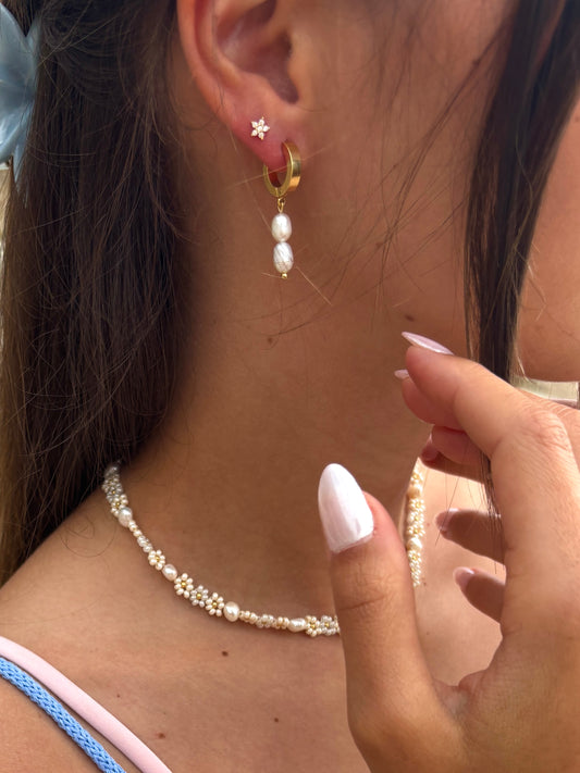 Clear Pearl Ohrringe
