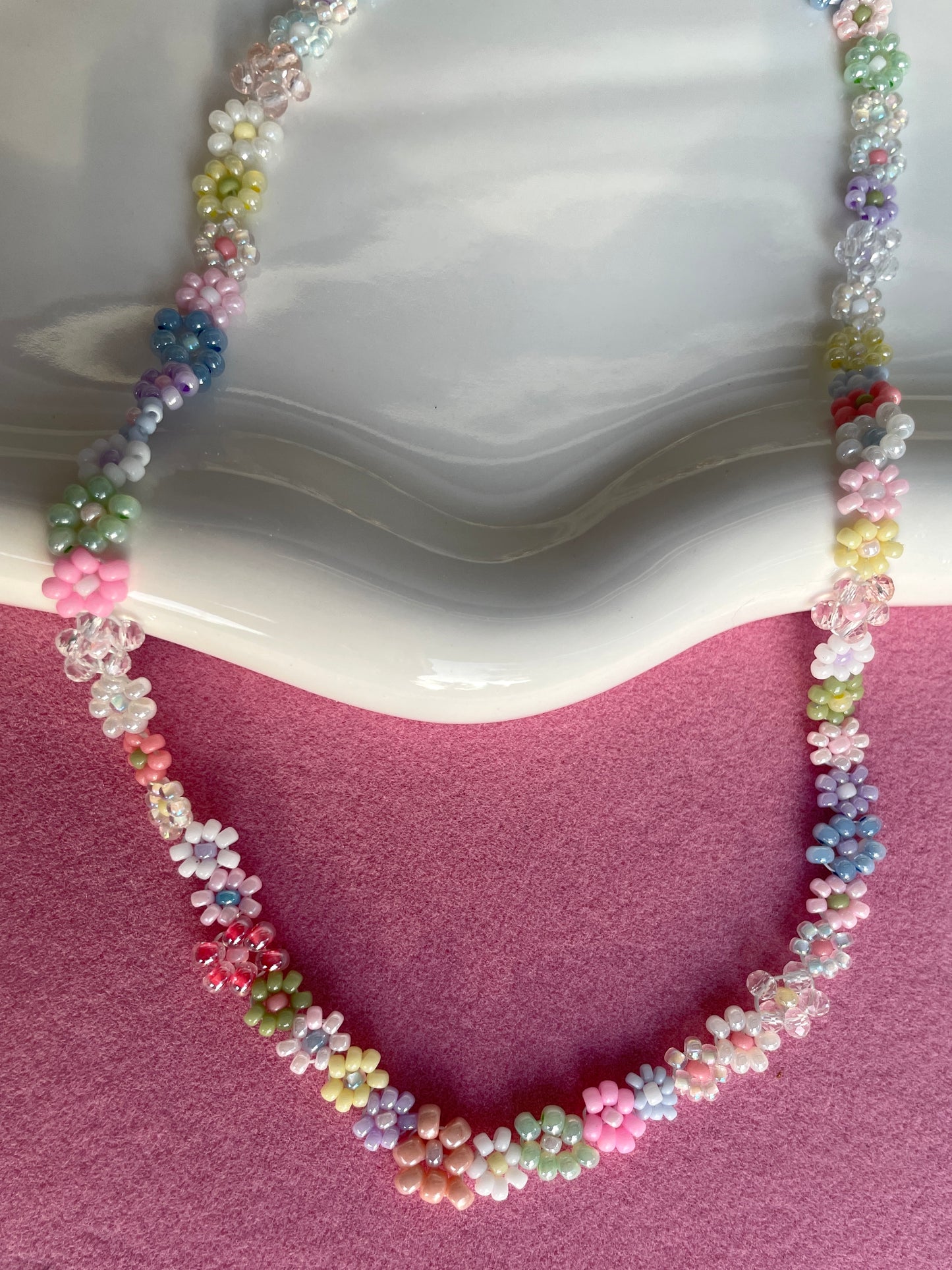 Rainbow Flower Kette