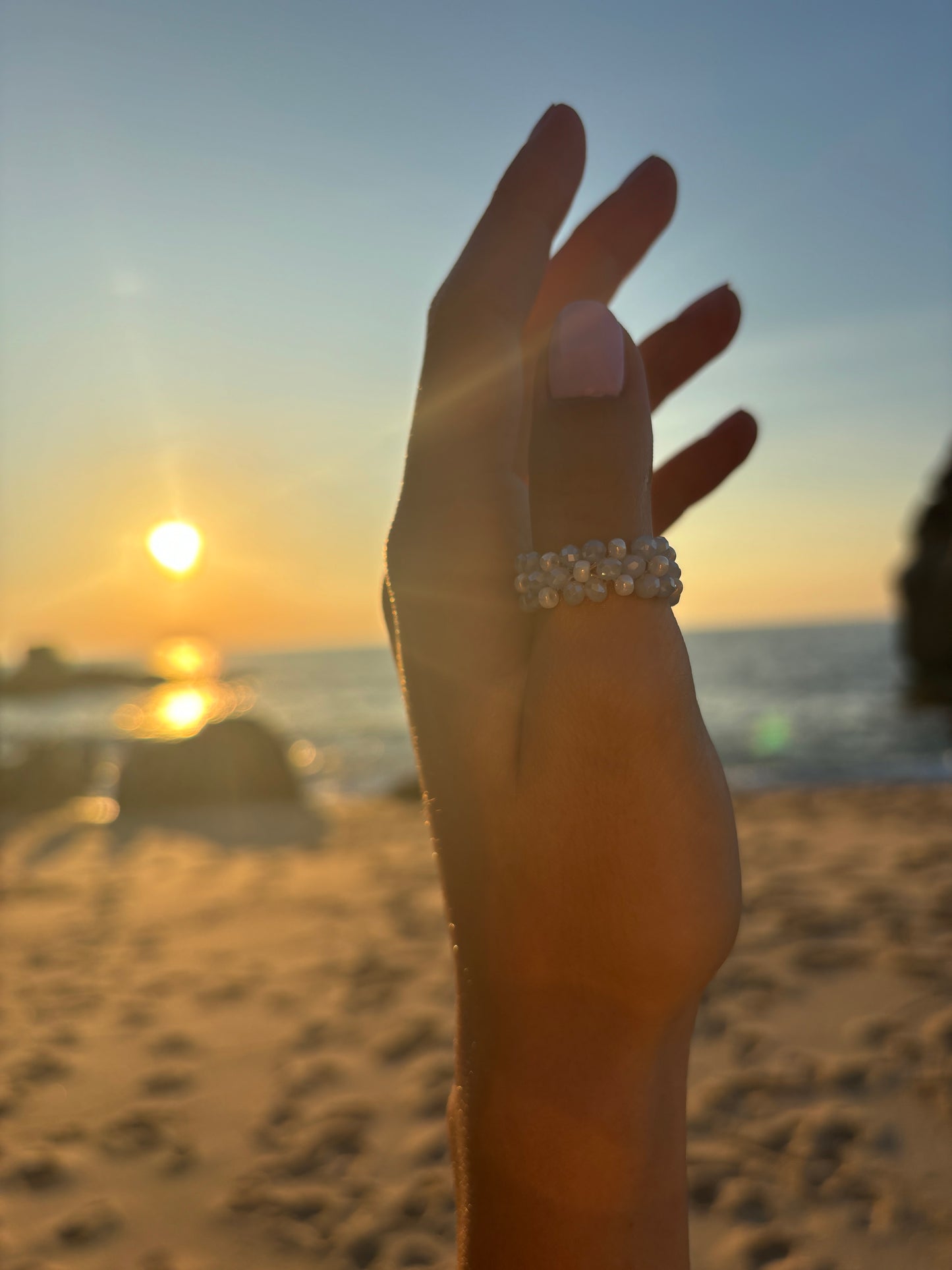 Crystal Flower Ring