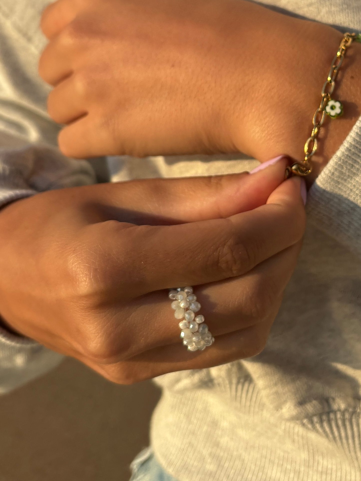 Crystal Flower Ring